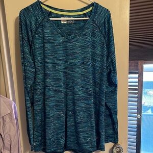 RBX Performance Teal and Yellow Top